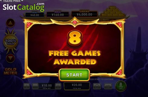Free Spins 1. Gold Pile Tigers Pride slot