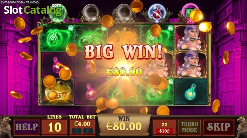 Video Sorcerers Guild of Magic Slot Gameplay