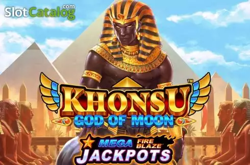 Khonsu God of Moon Mega Fire Blaze Logotipo