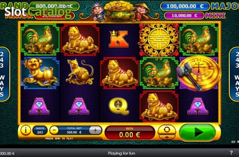 Reel screen. Ox Riches slot