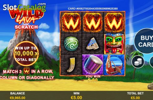 Game Screen 6. Wild Lava Scratch slot