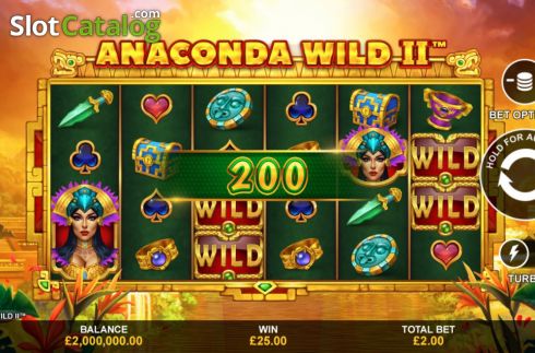 Bildschirm2. Anaconda Wild II slot