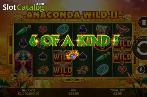 画面3. Anaconda Wild II カジノスロット