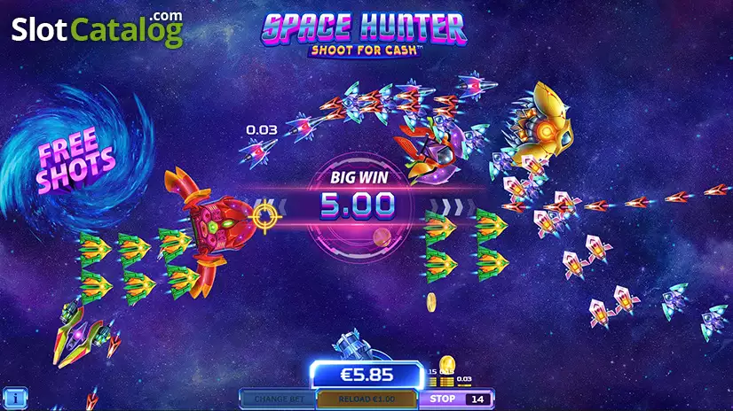 Space Hunter Shoot For Cash Gameplay