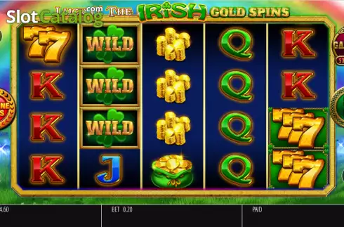 Reel screen. Luck O' The Irish Gold Spins slot