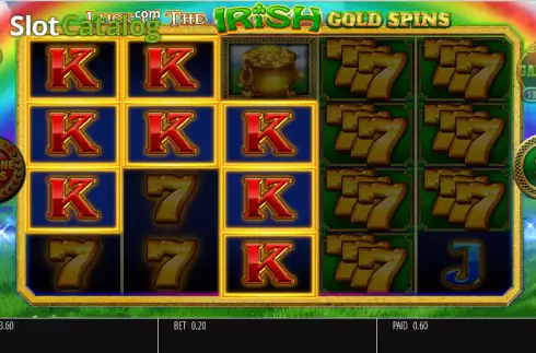 Win screen. Luck O' The Irish Gold Spins slot