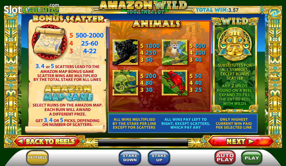Gold hunter amazon wild playtech casino slots game rtp