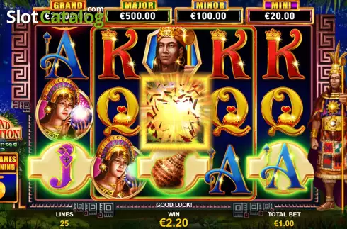 Free Spins GamePlay Screen. Grand Junction Enchanted Inca slot