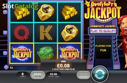 Win Screen 2. Everybody's Jackpot (Playtech) slot
