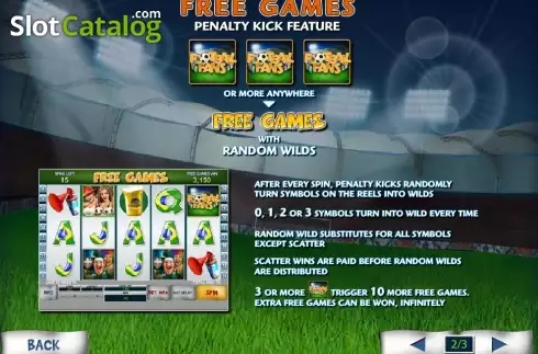 Paytable 2. Football Fans slot