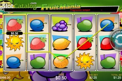 Skärmdump3. Fruit Mania (Playtech) slot