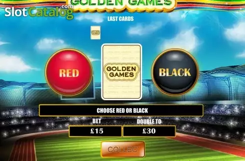 Gamble screen. Golden Games slot