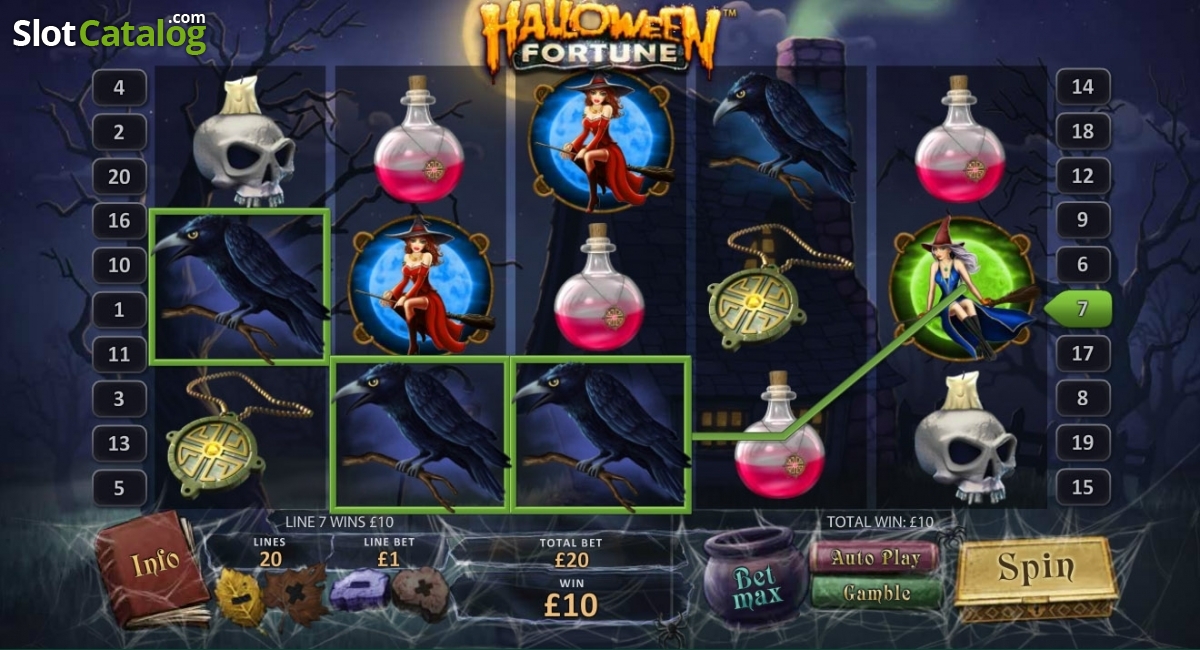 free halloween fortune slot machine
