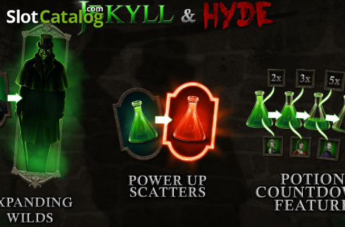 Bildschirm2. Jekyll and Hyde (Playtech) slot