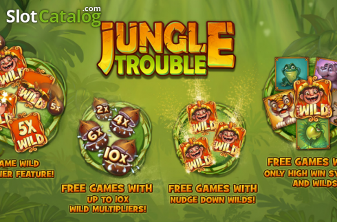 画面2. Jungle trouble (ジャングル・トラブル) カジノスロット