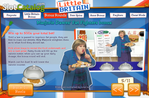 画面7. Little Britain カジノスロット