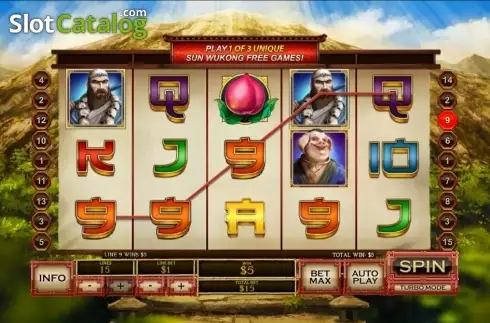 Win screen. Sun Wukong (Playtech) slot