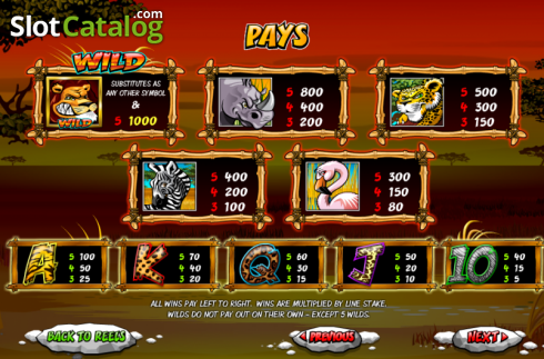 Ecran7. Wild Gambler slot