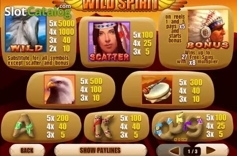 Captura de tela5. Wild Spirit (Playtech) slot
