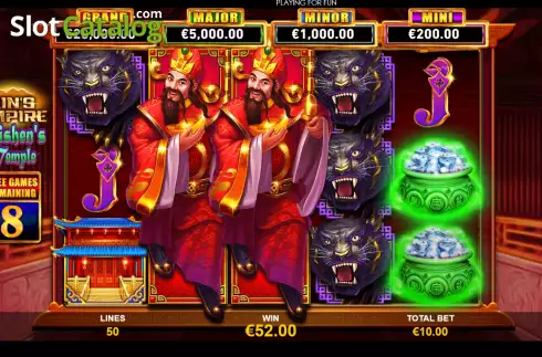 Free Games screen 2. Qin's Empire: Caishen's Temple slot