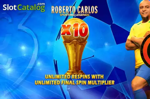 Start Screen. Roberto Carlos Sporting Legends slot