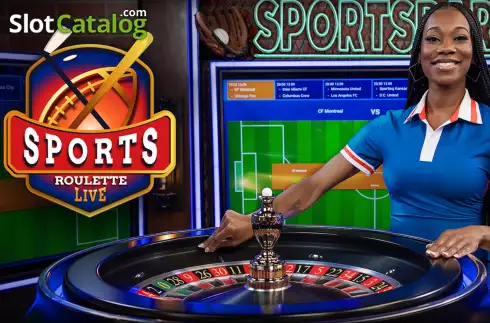 Game screen. Sports Roulette slot