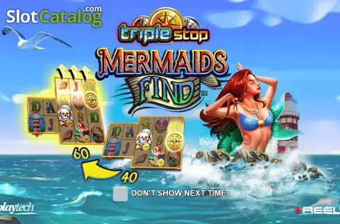 Schermo2. Triple Stop Mermaids Find slot