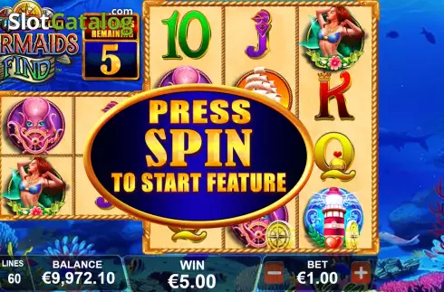 Free Spins Win Screen 2. Triple Stop Mermaids Find slot
