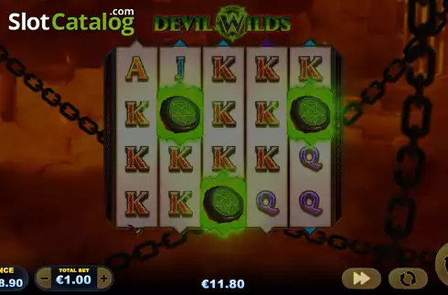 Free Spins Win Screen. Devil Wilds slot