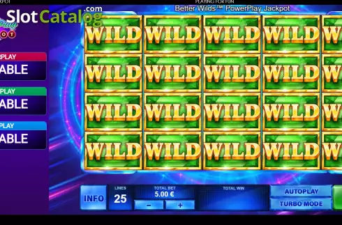 Game screen. Better Wilds: Power Play slot