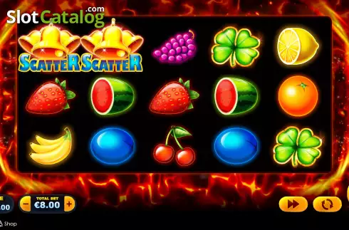 Reels screen. Extreme Fruits Ultimate Deluxe slot