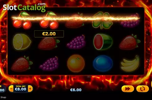 Win screen. Extreme Fruits Ultimate Deluxe slot