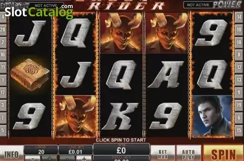 Bildschirm2. Ghost Rider slot