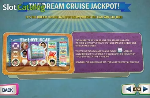 Paytable 4. The Love Boat slot
