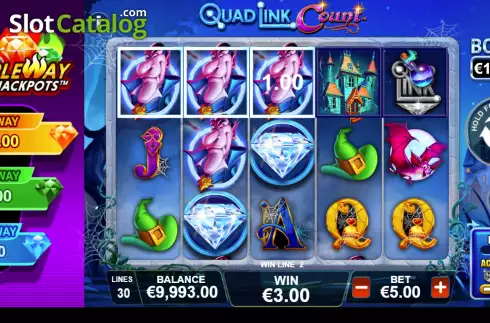 Quad Link Count demo. Quad Link: Count slot