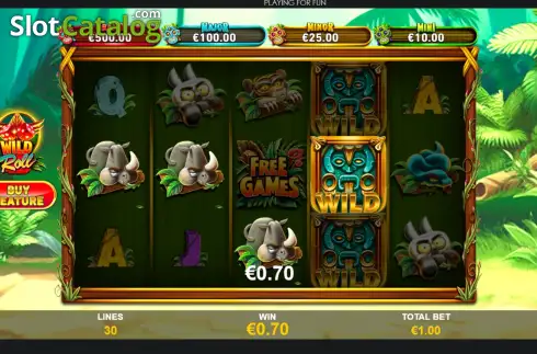 Skärmdump3. Wild Roll slot
