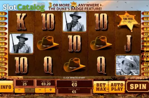 Bildschirm7. John Wayne slot