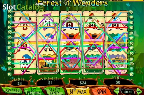 画面5. Forest of Wonders (フォレスト・オブ・ワンダーズ) カジノスロット
