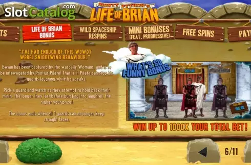 Screen7. Life of Brian slot