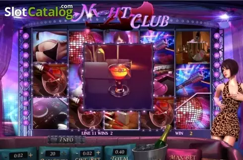 Win screen. Club Night slot