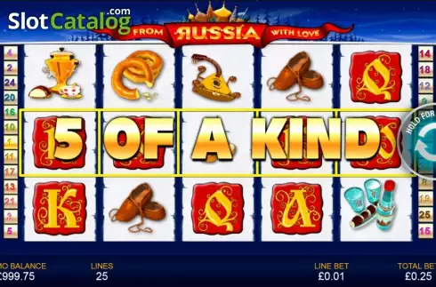 Win Screen. From Russia With Love slot