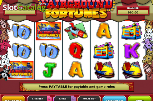 Bildschirm9. Fairground Fortunes Clowny's slot