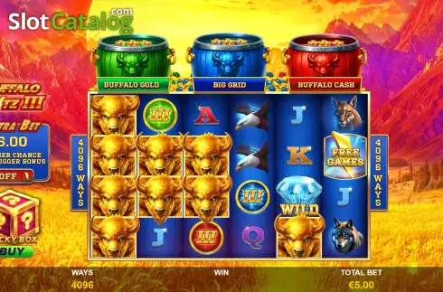 Pantalla2. Buffalo Blitz 3 Tragamonedas