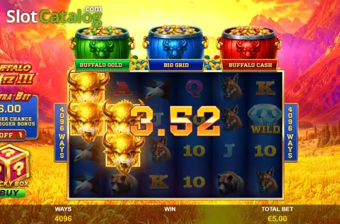 Pantalla3. Buffalo Blitz 3 Tragamonedas