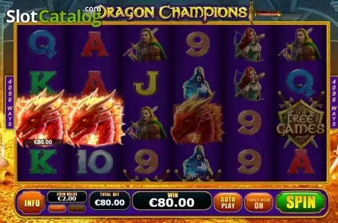 Skärmdump3. Dragon Champions slot