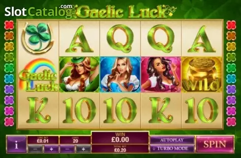 Reel Screen. Gaelic Luck slot