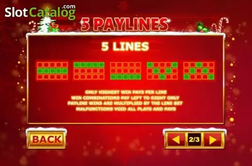 Paytable 2. Christmas Jackpot Bells slot