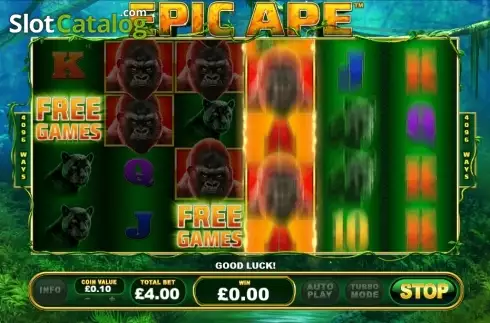 Skärmdump5. Epic Ape slot