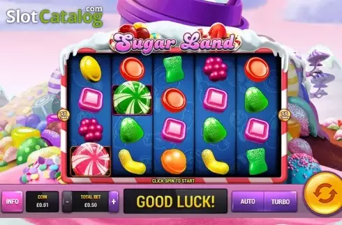 Game Workflow screen. Sugar Land (Playtech) slot