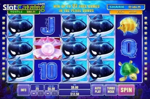 Reel screen. Great Blue Jackpot (Playtech) slot
